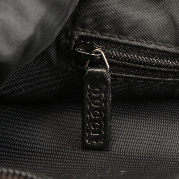 Authentic Gucci Razor Black Leather Bag With Nylon & Leather Strap - Picture 8 of 14